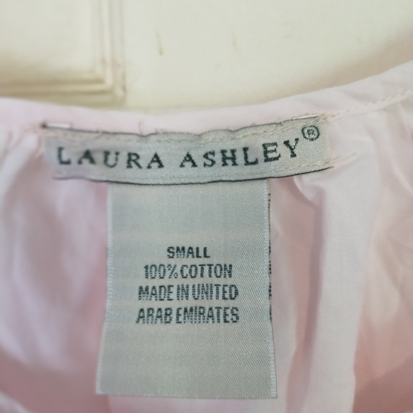 NWT Laura Ashley small pale rose ruffled collar who is embroidered edging - Picture 15 of 16